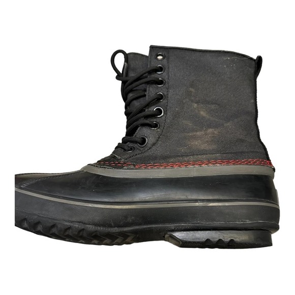 Sorel Men's 1964 Premium T CVS Boot Black/Sail Red 8 - Picture 4 of 9